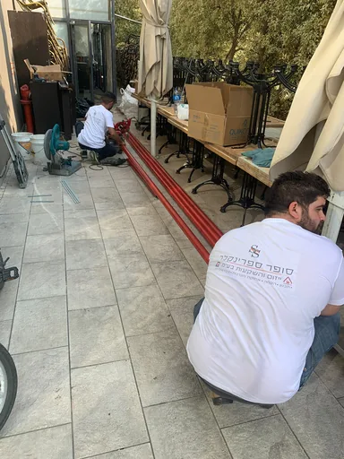 הנחת קווי כיבוי אש בפרויקט - סופר ספרינקלר